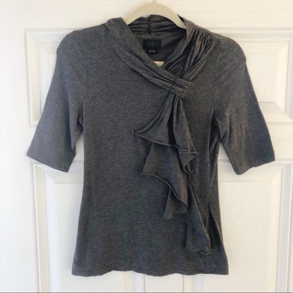 Anthropologie Tops - ⬇️$25 Anthropologie Deletta Gray Blouse Small